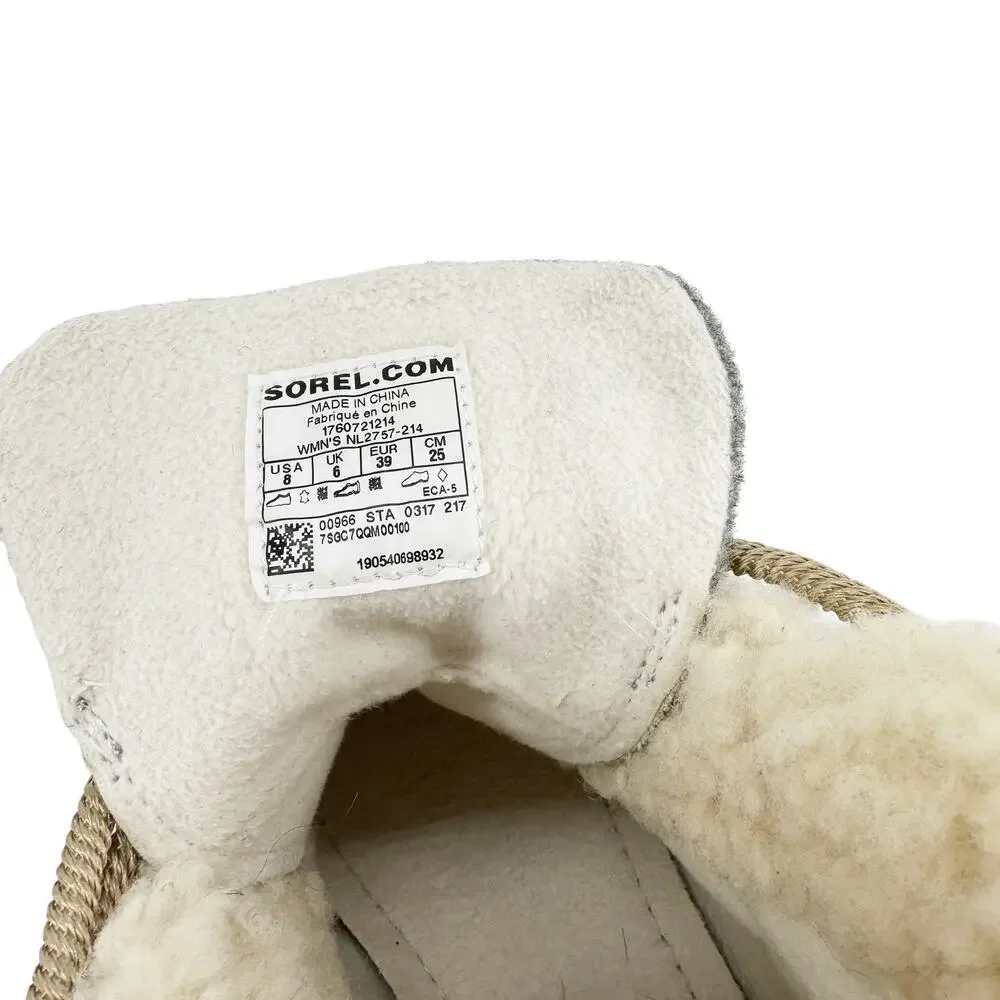 Sorel Sneakchic Alpine Waterproof Snow Rain Ice Cold Weather Boots Rose Gold 8